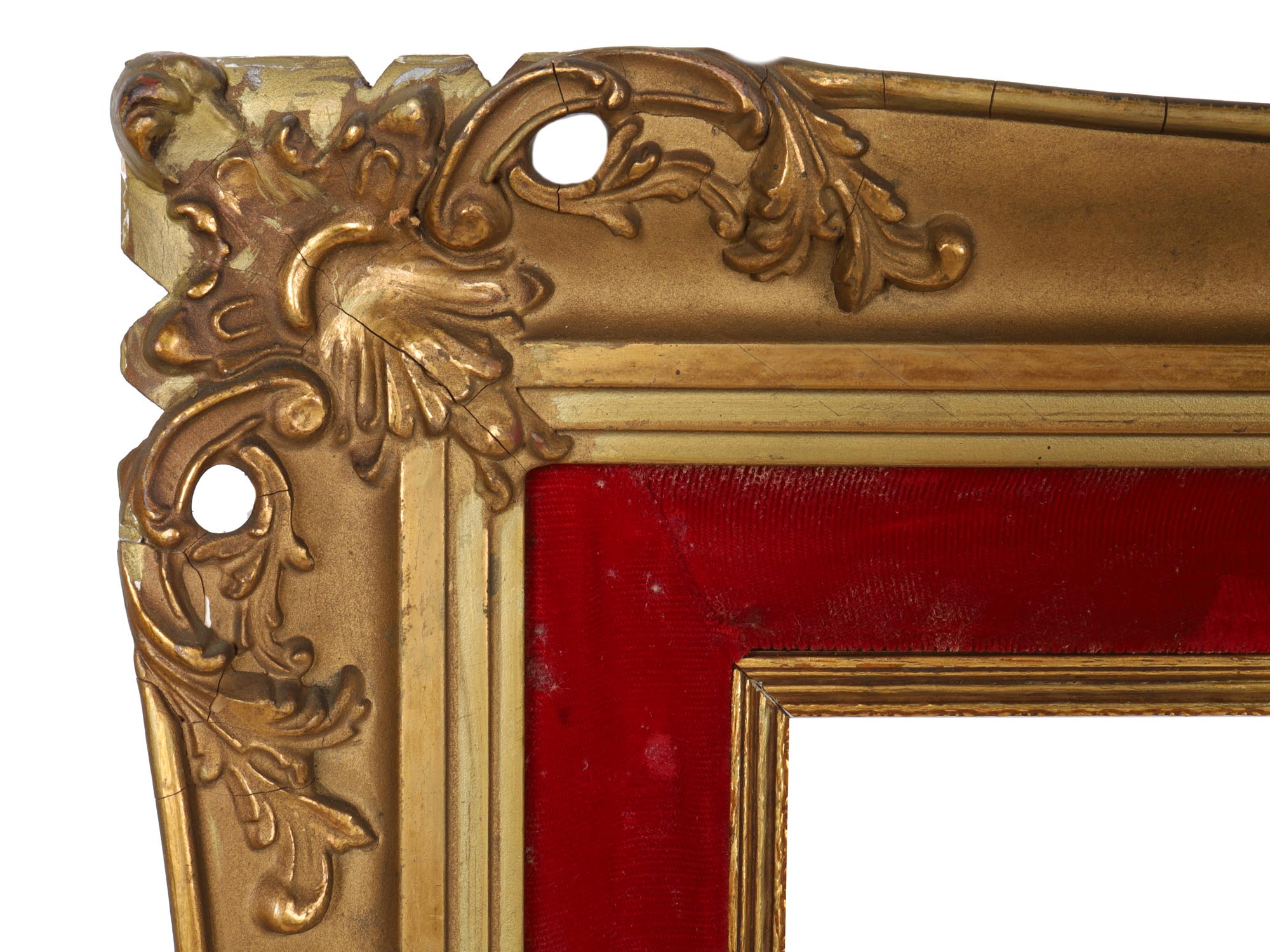 VINTAGE GOLDEN CARVED FRAMES FOR WALL ART, 3 PCS PIC-3